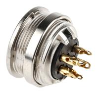 kfv-60 Lumberg, KFV 6 Pole M16 Din Socket, DIN EN 60529, 5A, 250 V ac IP40, Female, Panel Mount