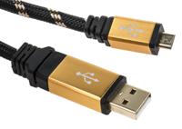 11028825-10 Roline USB 2.0, Male USB A to Male Micro USB B, 800mm