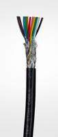 236-9248 RS PRO Multi-Core Industrial Cable, 12 Cores, 0.22 mm², Screened, 25 m, Black Polyvinyl Chloride Sheath