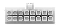 770583-1 TE Connectivity, Mini-Universal MATE-N-LOK Male Connector Housing, 4.14mm Pitch, 16 Way, 2 Row