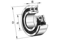 3216-b-tvh FAG 3216-B-TVH 2 Row Ball Bearing - 80 mm ID, 140 mm OD 44.4 mm Race Width