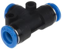 qsmt-6-4 Festo QSMT Series Tee Tube-to-Tube Adaptor Push In 4 mm, Push In 6 mm to Push In 6 mm, Tube-to-Tube Connection Style,