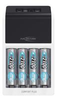 1001-0094-01-520 Ansmann  Battery Charger For NiMH 9V, AA, AAA 4 Cell with EU plug, Batteries Included