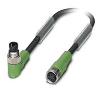1682249 Phoenix Contact Male 4 way Plug to Female 4 way M8 Sensor Actuator Cable, 1.5 m