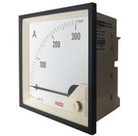 186-2506 RS PRO Analogue Panel Ammeter 0/300A For Shunt 75mV DC, 92mm x 92mm, 1 % Moving Coil