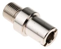 621-2243 RS PRO 1/8 BSP Bayonet Adapter for Use with J & K Type Adjustable Bayonet, RoHS Compliant Standard