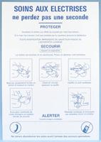 stf-428-350x500-b7527 Electrical Safety Safety Poster, PP, French, 350 mm, 500mm