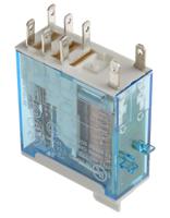 465290120074 Finder PCB Mount Power Relay, 12V dc Coil, 8A Switching Current, DPDT