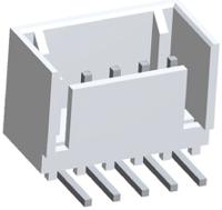 2-644488-5 TE Connectivity MTA-100 Series Right Angle Through Hole PCB Header, 5 Contact(s), 2.54 mm Pitch, 1 Row, Shrouded