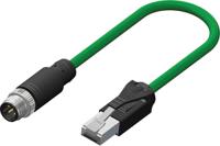 201-7179 RS PRO, 2m Cat5e M12 to Male RJ45 Male, Terminated