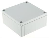 pc-12560-hg-enclosure Fibox MNX Series Grey Polycarbonate Enclosure, IP66, IP67, Grey Lid, 130.1 x 130.1 x 60mm