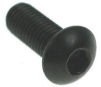 193-3413 RS PRO Black, Self-Colour Steel Hex Socket Button Screw, ISO 7380, M12 x 30mm