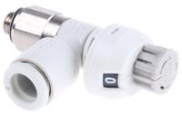 as1201fs-m5-06 SMC AS Series Threaded Speed Controller, M5 x 0.8 Male Inlet Port x 6mm Tube Outlet Port