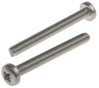 914-1517 RS PRO Pozi M5 Pan A2 304 Stainless Steel Machine Screws DIN 7985 x 45.0mm