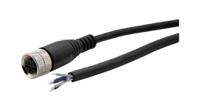 rnd-205-01206 RND Female 5 way Straight M12 to Free End Cable Connector Cable, 2 m