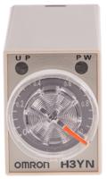 h3yn-41-dc24 Omron H3YN Series DIN Rail, Panel Mount Timer Relay, 24V dc, 4-Contact, 0.1 min → 10h
