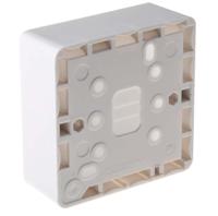 k2140-whi MK Electric Logic Plus White Gloss Back Box, BS, IP20, 1 Gangs, 87 x 87 x 30mm