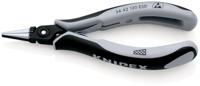 34-42-130-esd Knipex 34 42 Electronics Pliers, Round Nose Pliers, 136 mm Overall, Flat, Straight Tip, 22mm Jaw, ESD
