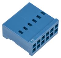 281839-6 TE Connectivity, AMPMODU HE13/HE14 Female Connector Housing, 2.54mm Pitch, 12 Way, 2 Row