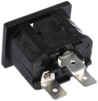 px05751563 Bulgin C14 Snap-In IEC Connector Male, 10A, 250 V
