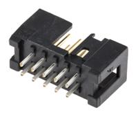 n2510-6002rb 3M 2500 Series Straight Through Hole PCB Header, 10 Contact(s), 2.54 mm Pitch, 2 Row, Shrouded