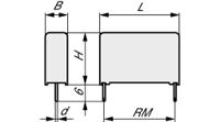 mkp1o132206b00kssd WIMA MKP 10 Film Capacitor, 1kV dc, ±10%, 220nF