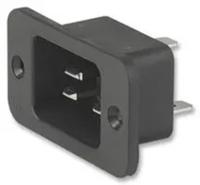 47989200 Schurter C20 Panel Mount IEC Connector Male, 16A, 250 V