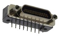 mwdm2l-25scbrp-110 Glenair MWDM 25 Way Right Angle Through Hole D-sub Connector Socket, 2.54mm Pitch