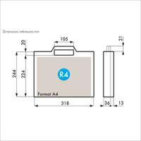 255-4751 Gard Plasticases Classic Plastic Equipment case, 324 x 274 x 53mm
