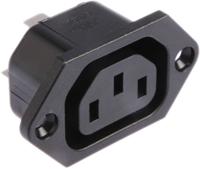 66003300 Schurter C13 Panel Mount IEC Connector Socket, 15A, 250 V