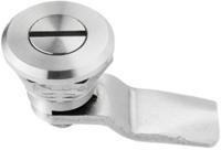 729-3195 RS PRO Stainless Steel Slotted Head Lock, 18mm Panel-to-Tongue, 20.2 x 22.2mm Cutout, Slotted Head Unlock