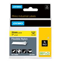 1734525 Dymo on Yellow Label Printer Tape