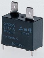 g4a-1a-e-dc5 Omron PCB Mount Power Relay, 5V dc Coil, 20A Switching Current, SPST