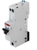 2csr255051r1064-dse201-c6-ac30-n-blue ABB RCBO, 6A Current Rating, 1P+N Poles, 30mA Trip Sensitivity, Type C, System Pro M Compact Range