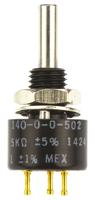 140b00502 Vishay 140 5kΩ Rotary Potentiometer 1-Gang Panel Mount, 140B00502