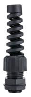 pms16-bk080 Alpha Wire FIT Wire Management Series Slate PA 6 Cable Gland, M16 Thread, 5mm min., 10mm max., IP66, IP68