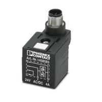 1458583 Phoenix Contact 4P, Plug Solenoid Valve Connector with Indicator Light, 24 V ac Voltage