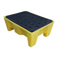 r3340870 Ecospill Ltd Polyethylene Spill Tray with Grate for Chemical, 70L Capacity
