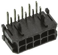 43045-1000 Molex Micro-Fit 3.0 Series Right Angle Through Hole PCB Header, 10 Contact(s), 3 mm Pitch, 2 Row, Shrouded
