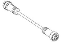 130010-0871 Molex Male 4 way Mini-Change to Female 4 way Mini-Change Sensor Actuator Cable, 8 m