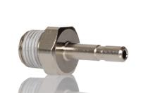 101150418 Norgren PNEUFIT 10 Series Straight Threaded Adaptor, R 1/8 Male to Push In 4 mm, Threaded-to-Tube Connection Style