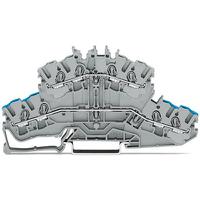 2002-2402 WAGO  TOPJOB S Series Grey, 2.5mm², 2-Level, Push In Termination, ATEX, CSA, IECEx