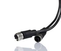175-2510 RS PRO 4 Pole M12 Plug to 4 Pole M12 Socket Adapter