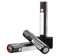 143-262 RS PRO LED Torch Black, Red - Rechargeable 1000 lm, 125 mm