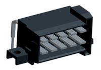 828801-4 TE Connectivity, Timer Automotive Connector Plug Black Through Hole 10 Way, Solder Termination