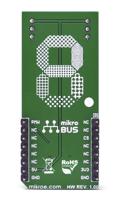 mikroe-2734 MikroElektronika MIKROE-2734, 7-SEG RGB Click 7 Segment Display mikroBus Click Board
