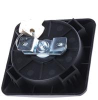 1691082 Euro-Locks a Lowe & Fletcher group Company Black Metal, Plastic Locking Handle, Flush