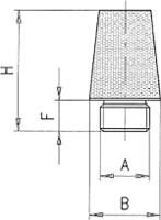 176-2278 RS PRO Brass 10bar Pneumatic Silencer, Threaded, G 3/4 Male