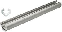 38429961922000 Bosch Rexroth Silver Aluminium Round Tube, 10mm Groove, 2000mm Length, Dia. 28mm, Series EcoShape