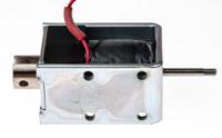 8mb3-02-29-24-vcc-40w Mecalectro Linear Solenoid, 24 V dc, 5N, 45 x 31.8 x 23.4